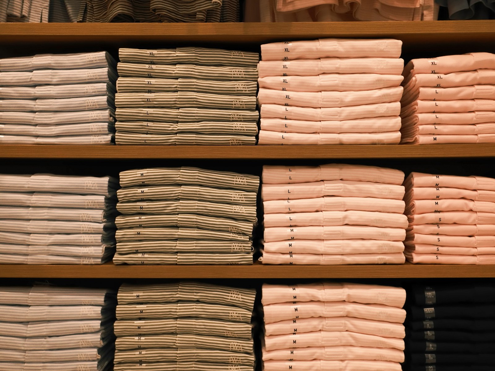 Neutral organized closet